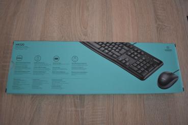 Logitech MK 120 USB Tastatur Maus Set schwarz deutsch QWERTZ